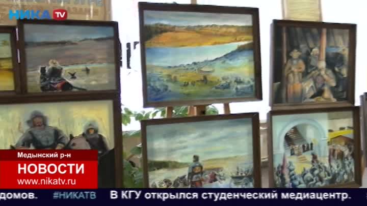 Художник из Медыни создал серию работ, перенеся на холст кадры со съёмок фильма «Подольские курсанты»